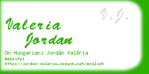 valeria jordan business card