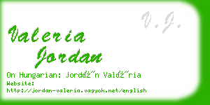 valeria jordan business card